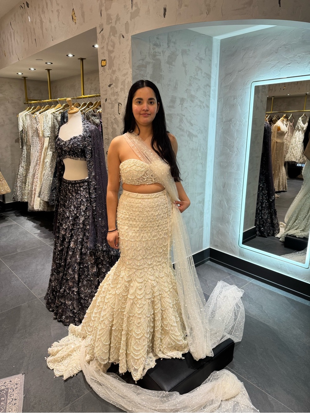 Seema Gujral MODERN Bridal Reception Lehenga – $6,000 Retail